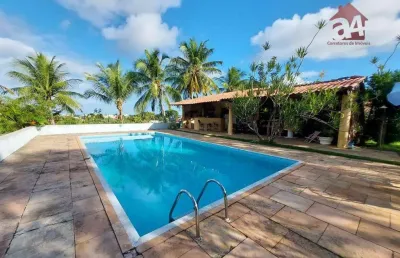 Chácara com 4 dormitórios à venda, 8220 m² por r$ 1.800.000,00 - alto do picuaia - lauro de freitas/ba