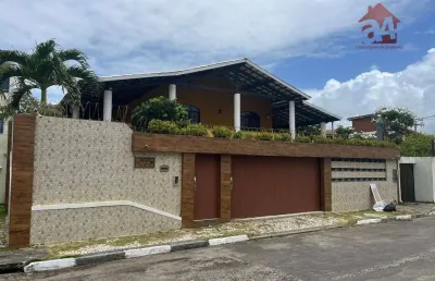 Casa com 3 dormitórios à venda, 255 m² por r$ 1.500.000,00 - pouso alegre buraquinho - lauro de freitas/ba