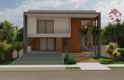Casa com 3 dormitórios à venda, 351 m² por r$ 2.130.000,00 - alphaville litoral norte 3 - camaçari/ba