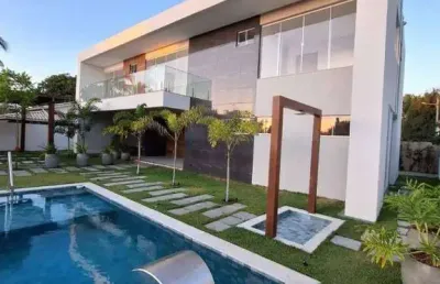 Casa com 4 dormitórios à venda, 329 m² por r$ 3.850.000,00 - guarajuba - camaçari/ba