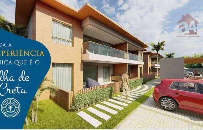 Apartamento com 2 dormitórios à venda, 75 m² por r$ 565.000 - praia de imbassaí - mata de são joão/ba
