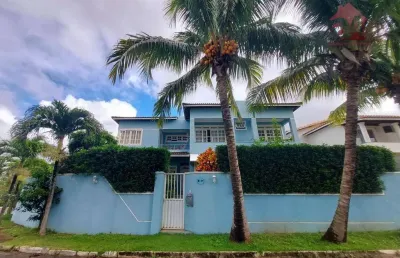 Casa com 6 dormitórios, 315 m² - venda por r$ 1.350.000,00 ou aluguel por r$ 10.841,67/mês - estrada do coco - lauro de freitas/ba