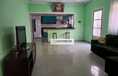 Locação casa semi mobiliada com 3 dormitórios, 4 vagas, 212m² por r$ 3.689/mês - taboão - guarulhos/sp