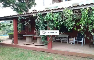 Chácara com 3 dormitórios à venda, 2138 m² a beira da represa por r$ 1.280.000 - jaguarí - santa isabel/sp