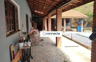 Chácara com 3 dormitórios à venda, 1100 m² com piscina por r$ 700.000 - ouro fino - santa isabel/sp