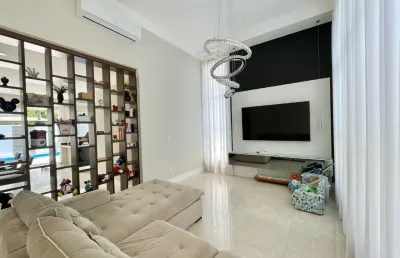 Maravilhosa casa mobiliada térrea à venda no condomínio terras de atibaia i