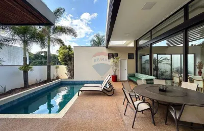 Casa com piscina à venda com 3 suítes no condomínio village vert - sorocaba-sp.