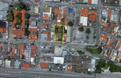 Terreno com 966 m² no centro de santo andré, paralela à rua senador flaquer.