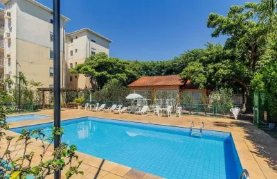 Apartamento com sacada, todo mobiliado de 3 dormitórios com suíte e 2 vagas de g