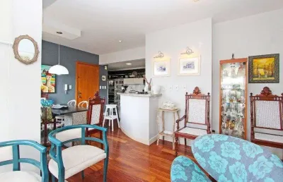 Apartamento para venda - 83.75m², 2 dormitórios, sendo 1 suites, 1 vaga - santo