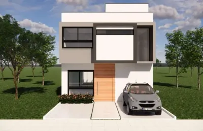 Casa nova em condominio fechado,com 3 suítes,aberta dos morros