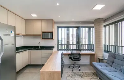 Loft de alto padrão construtivo no bairro moinhos de vento, planta de 29,60 m2 p