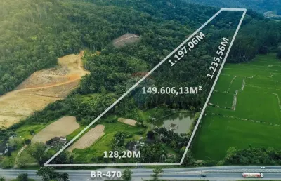 Terreno comercial à venda na Rodovia BR-470, 4.808, Rio Morto, Indaial