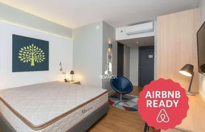 Apartamento com 1 dormitório à venda, 24 m² por r$ 415.000,00 - batel - curitiba/pr