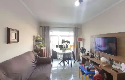 Apartamento com 2 dormitórios à venda, 90 m² por r$ 445.000,00 - marapé - santos/sp