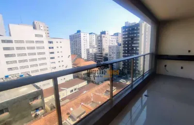 Lazer completo - apartamento com 2 dormitórios à venda, 128 m² por r$ 1.550.000 - embaré - santos!