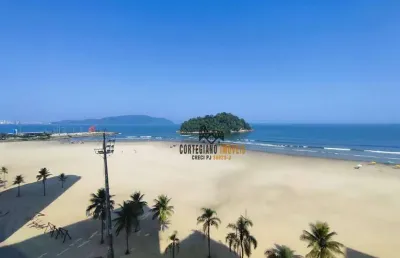 Vista mar, apartamento com 3 dormitórios à venda, 142 m² por r$ 1.060.000 - josé menino - santos!
