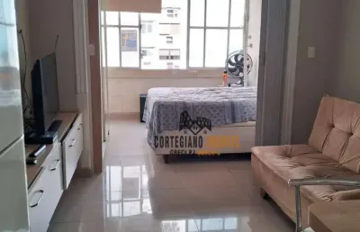 Sala-living dividida em 1 dormitório, mobiliada , praia boqueirão à venda ! ! !