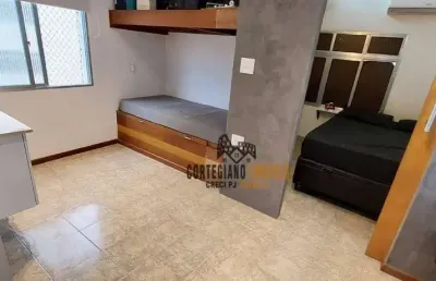 Oportunidade - lindo apartamento de 1 dormitório, 1 quadra da praia à venda no gonzaga!