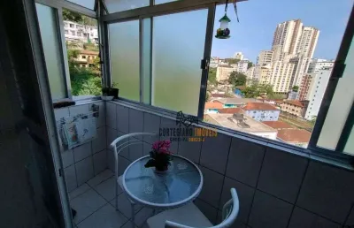 Amplo apartamento 1 dormitório à venda, 55 m² por r$ 210.000 - itararé - são vicente