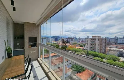 Residencial odaléa, santos  - andar alto - lazer completo - 2 vagas garagem !