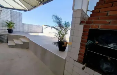 Cobertura com 3 dormitórios à venda, 243 m² por r$ 750.000,00 - vila matias - santos/sp