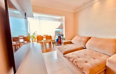 Excelente apartamento de 3 quartos com vista deslumbrante e lazer completo no 23° andar em santos.