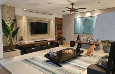 Apartamento garden com 2 dormitórios à venda, 217 m² por r$ 1.900.000,00 - josé menino - santos/sp