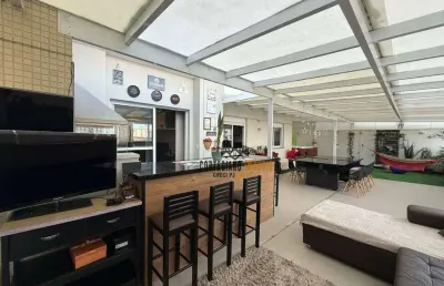 Apartamento garden à venda, 155 m² por r$ 1.400.000,00 - campo grande - santos/sp