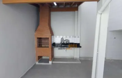 Ótimo sobrado - 2 dormitórios/quintal/churrasqueira  à venda, 100 m² por r$ 780.000 - campo grande - santos!