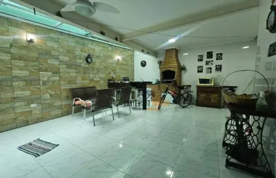 Sobrado com 3 dormitórios/2 suítes/2 vagas/churrasqueira  à venda, 163 m² por r$ 1.450.000 - vila belmiro - santos/sp