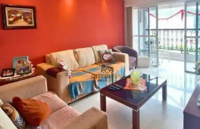 Apartamento 3 dormitórios, 1 suíte, 1 vaga demarcada - campo grande - santos/sp