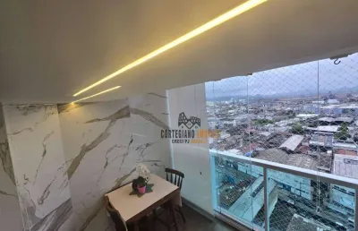 Apartamento 2 dormitórios, 1 vaga - vila matias - santos/sp