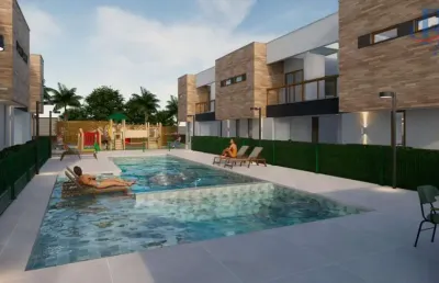 Casa duplex / nova para venda em caucaia, centro, 2 dormitórios, 2 suítes, 2 banheiros, 1 vaga