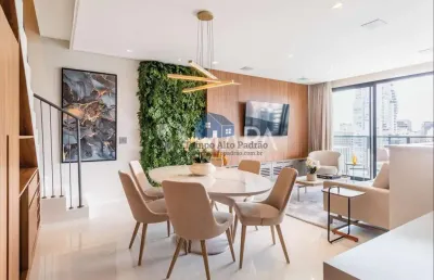 Lindo duplex totalmente mobiliado e decorado com 2 suites e 2 vagas