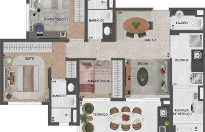Apartamento com 3 quartos à venda na Vila Monte Alegre, São Paulo 
