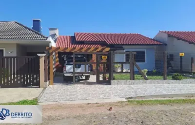 Casa para venda em tramandaí, nova tramandaí, 3 dormitórios, 1 suíte, 2 banheiros, 1 vaga