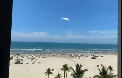 Oportunidadee!! apartamento frente mar, vista livre, 2 dorms, mobiliado para venda no bairro tupi na praia grande!!