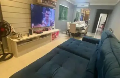 Casa para venda em praia grande, guilhermina, 3 dormitórios, 2 suítes, 5 banheiros, 2 vagas