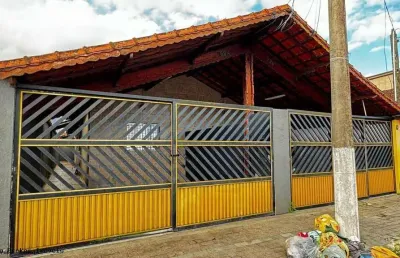 Casa para venda em praia grande, maracanã, 2 dormitórios, 1 suíte, 1 banheiro, 2 vagas