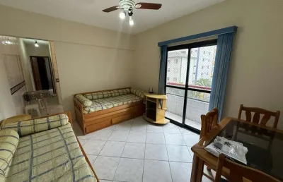 Apartamento para venda em praia grande, guilhermina, 1 dormitório, 1 banheiro, 1 vaga