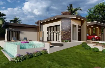 Casa térrea à venda, condomínio fechado, 3 suítes, piscina, 204m² de área construída. $1.900.000 – shamballa iii – atibaia/sp