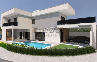 Casa à venda, lançamento, 4 suítes, piscina, 257m² - bela atibaia - atibaia/sp