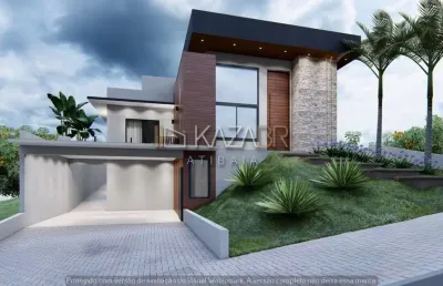Casa térrea à venda, condomínio fechado, 4 suítes, piscina, 242m² - $1.900.000 – figueira garden – atibaia/sp