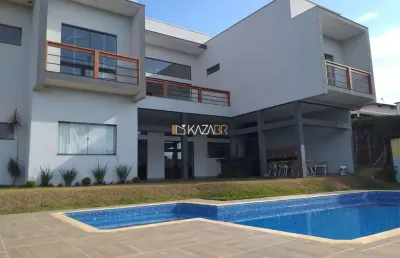 Casa com 4 dormitórios à venda, 410 m² por r$ 2.600.000,00 - novo horizonte - piracaia/sp