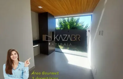 Casa à venda, 3 dormitórios (1 suíte), área gourmet, 105m² - $860.000 – travessa da al. lucas, atibaia/sp