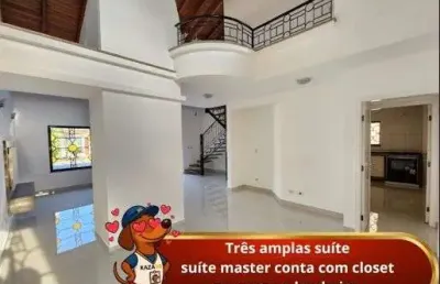 Casa em condomínio com 3 dormitórios para alugar, 190 m² por r$ 6.978/mês - jardim siriema - atibaia/sp
