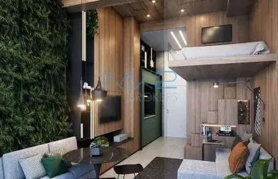 Flat com 1 quarto à venda, 25m² - jardim das acácias, são paulo, sp