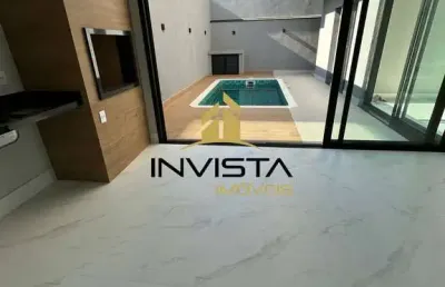 Belíssimo sobrado condomínio rudá- 3 suítes- churrasqueira- piscina- lazer