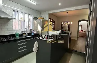 Casa térrea, jardim estoril- 4 dorms -suíte - 260m², 3 vagas, churrasqueira